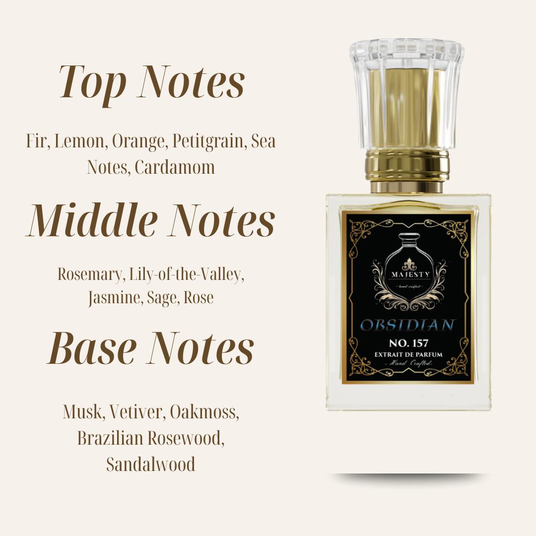 Obsidian I Mens I woody, aromatic, fresh spicy, citrus, musky, floral, earthy I Fragrance Parfum